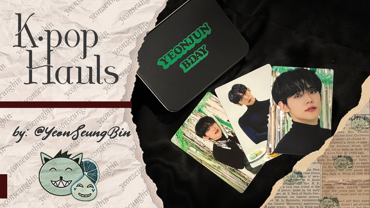PHOTOCARD HAUL — TXT: Yeonjun Birthday Photocard Set // Unboxing by YeonSeungBIn