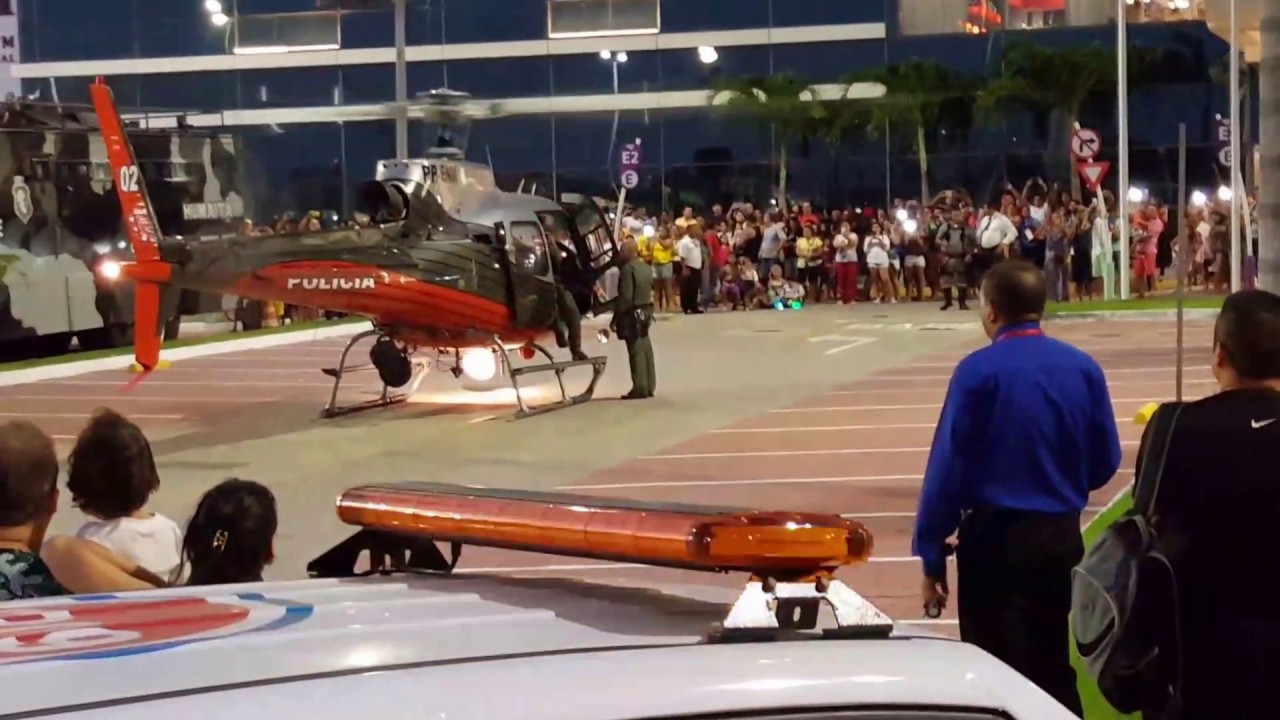 Helicóptero do Ciopaer no Shopping Rio Mar Kennedy