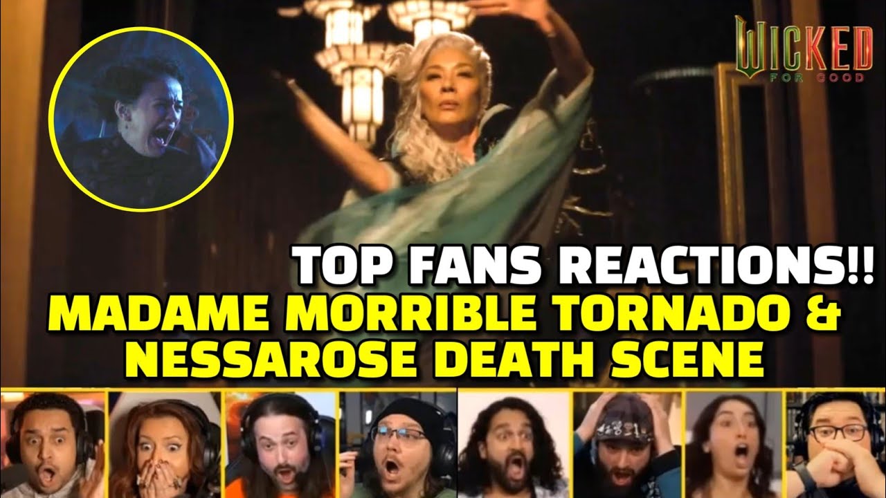 Top Reactions to "Madame Morrible Tornado Chaos & Nessarose Death Scene" | Wicked: For Good (2025)