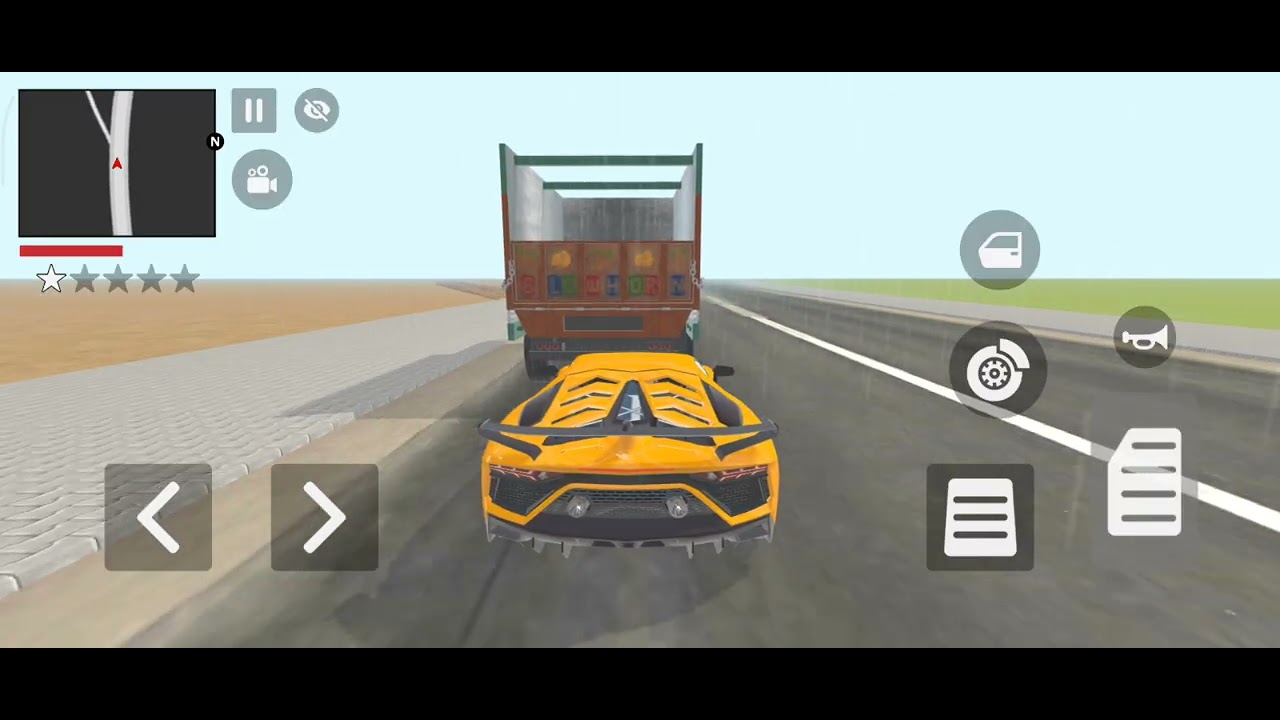 🎮 Franklin driver by 💛gold car🚕on Highway 🛣️in Indian theft auto simulator 🎮