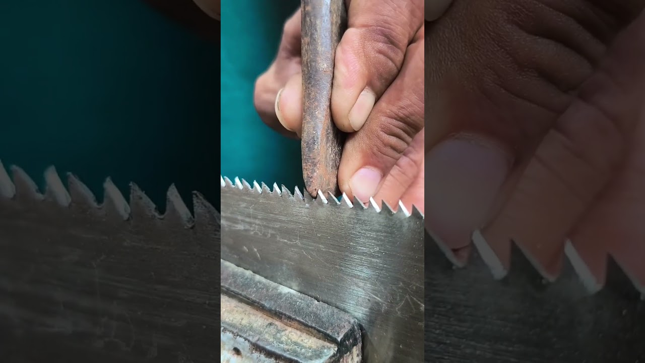 cara tukang membuka mata gergaji kayu