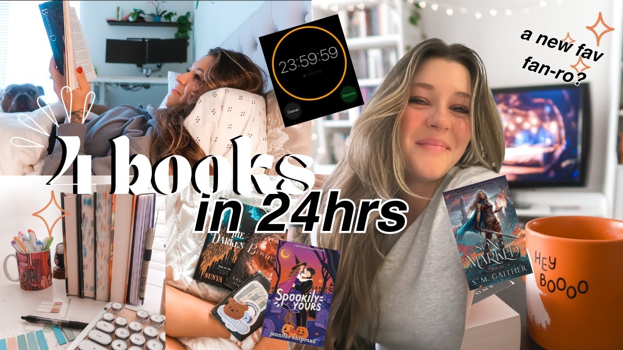 4 books in 24 hours ⏰📚 || 24 hour fantasy romance readathon challenge