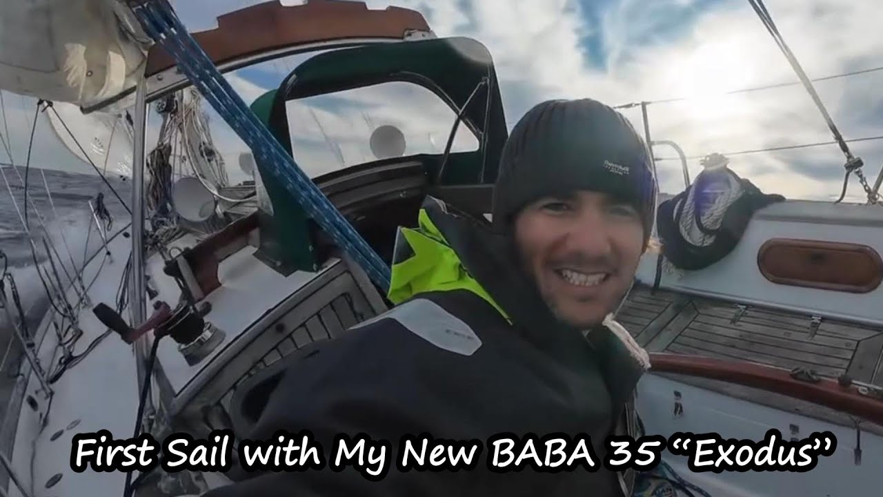 First Sail with My New #GGR2026 Boat! BOB PERRY’s BABA 35 “Exodus” — Waves, Wind & Decisions at Sea