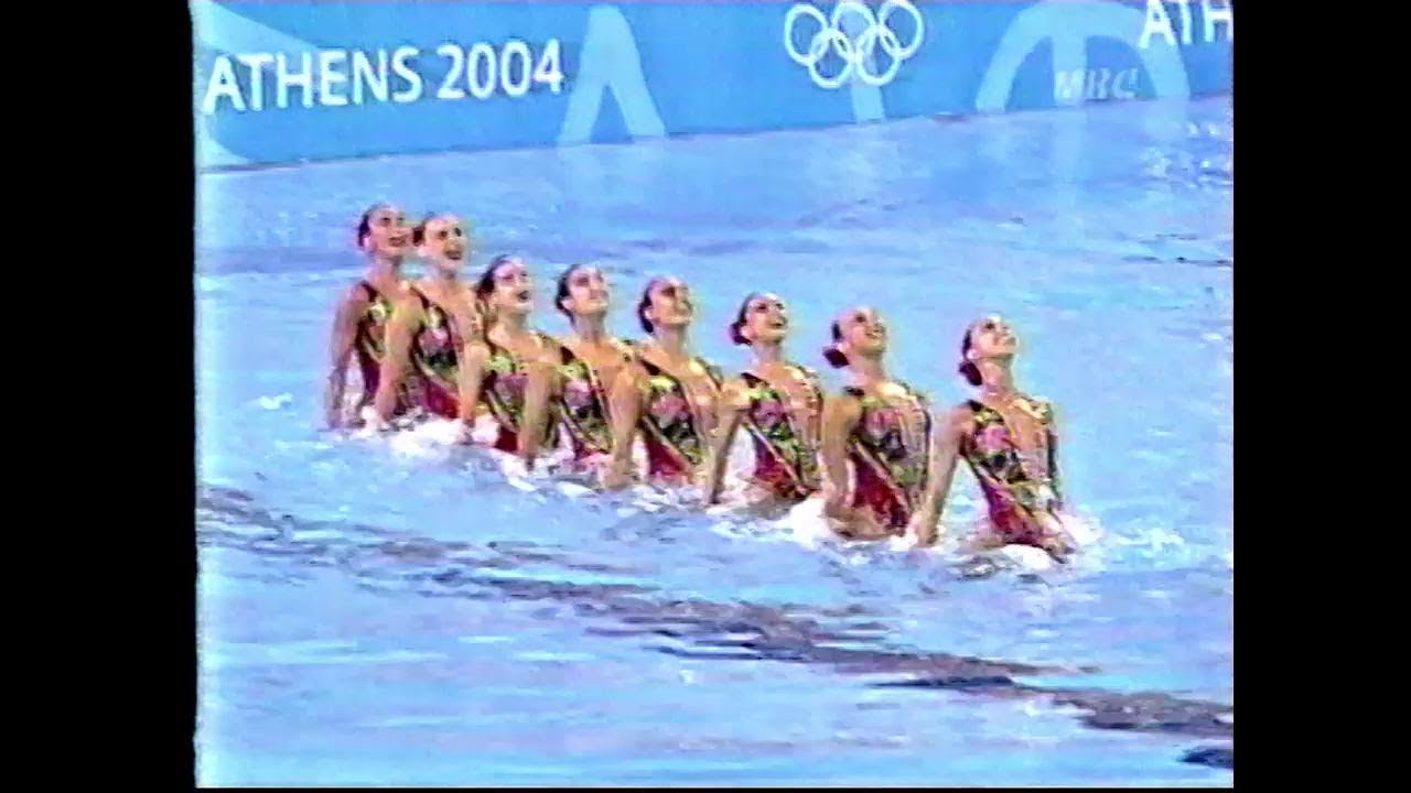 2004 Athens OG Synchro Team Tech(Artistic Swimming) - Spain
