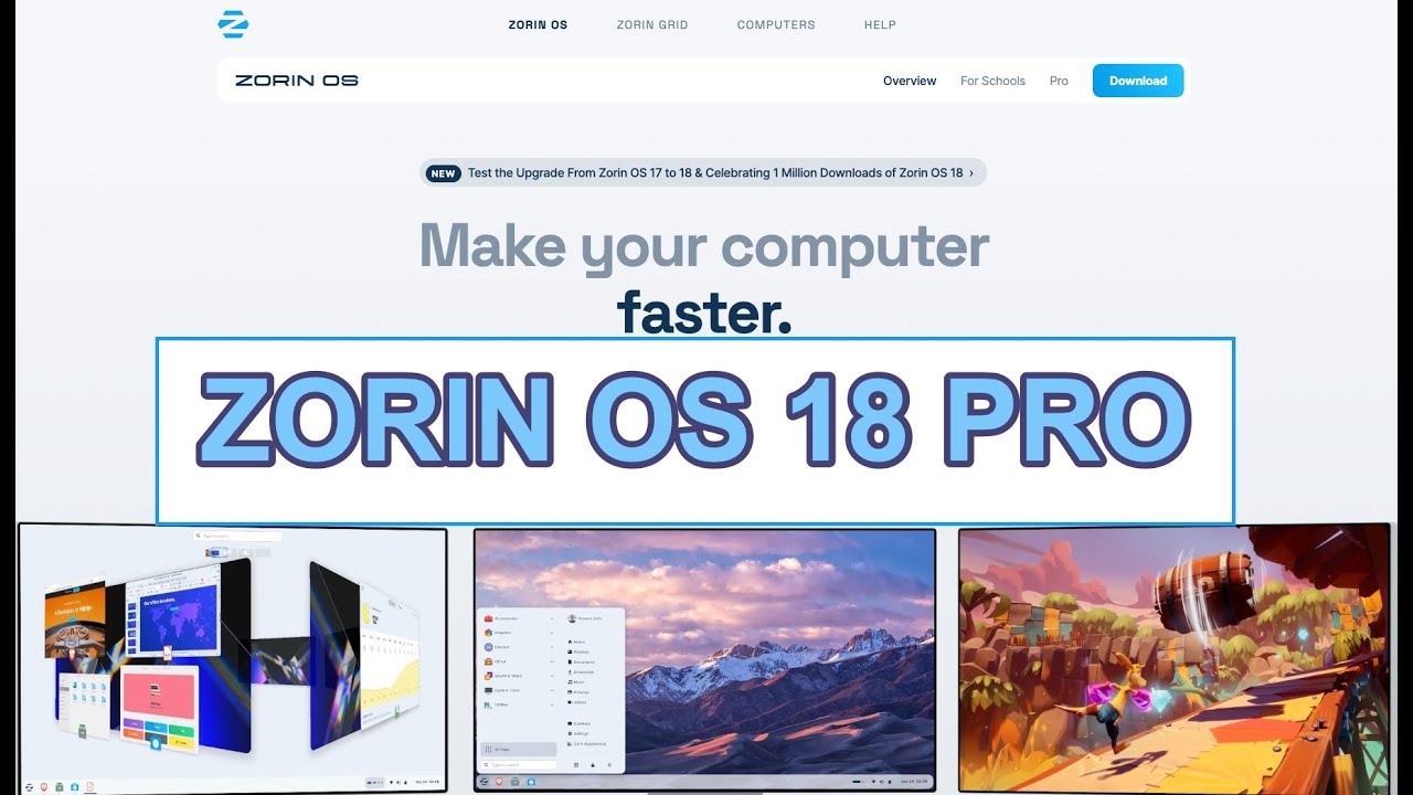 ZORIN OS 18 PRO - Prvi video ili uvod u ZORIN OS Linux distribuciju