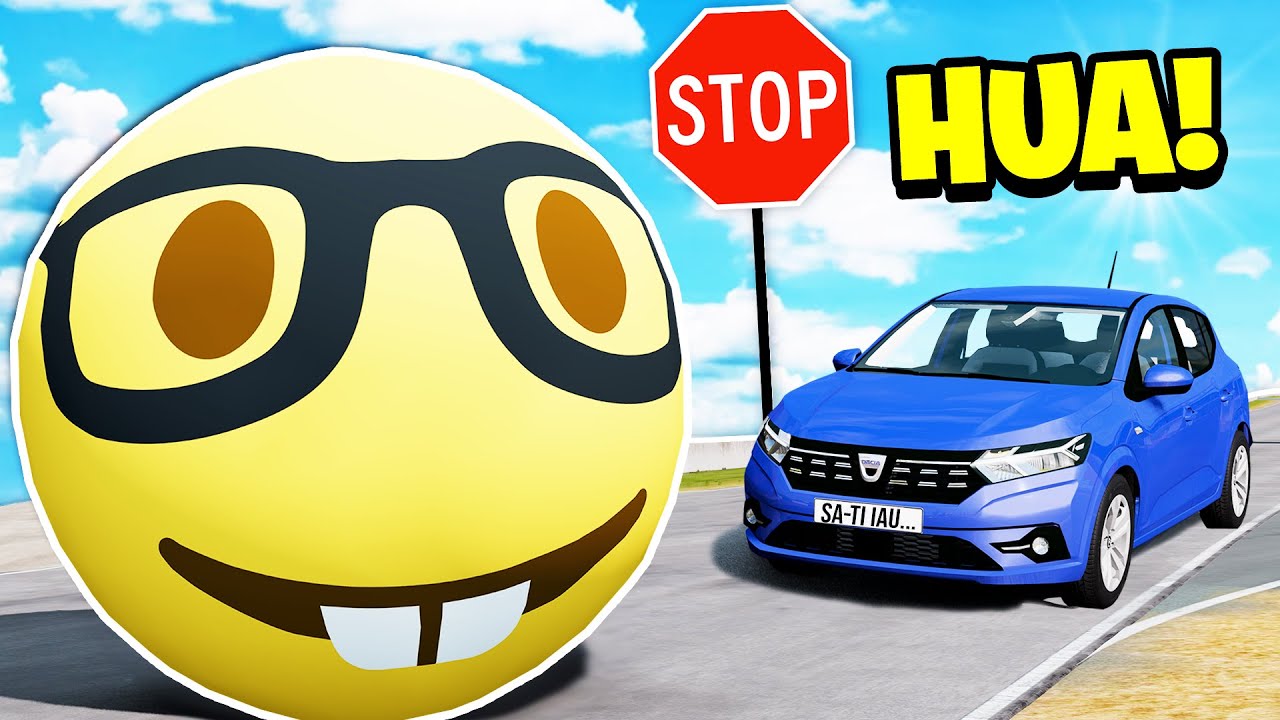 MASINI versus EMOJI *TOCILAR* 🤓 pe BeamNG.drive