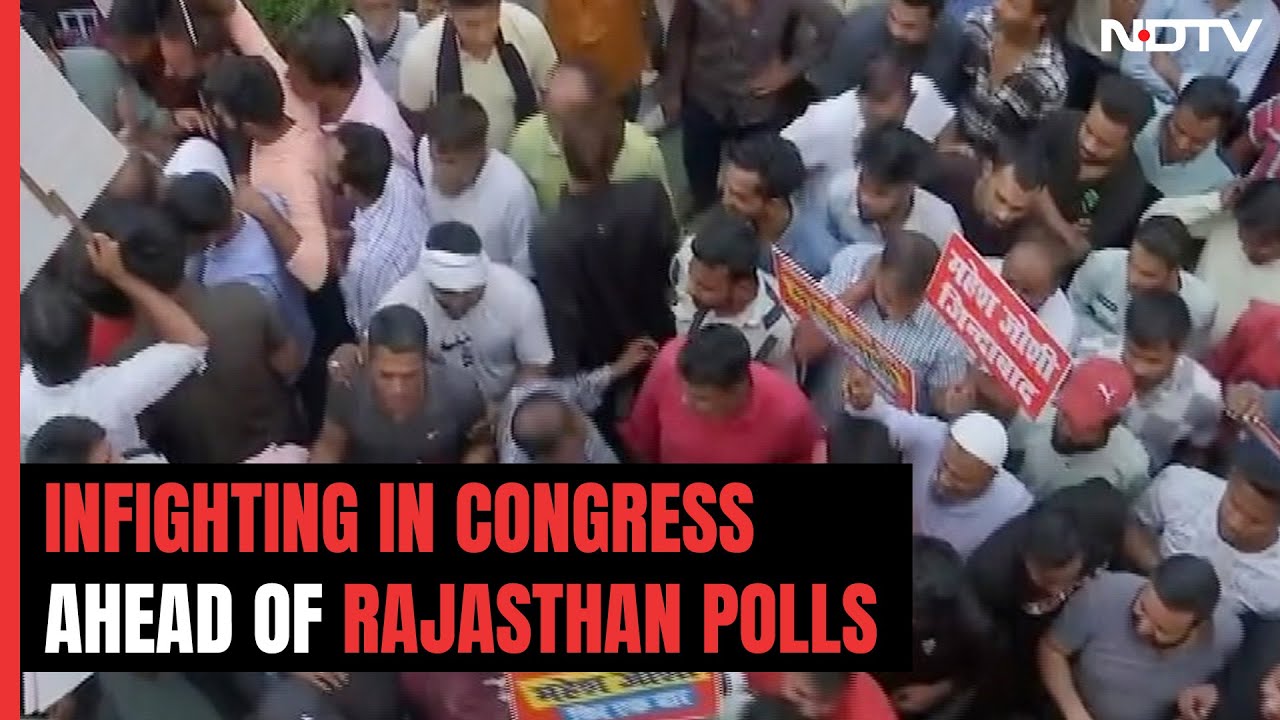 Protests Erupt in Rajasthan As Infighting Over Tickets Roils Party | Rajasthan Assembly Elections