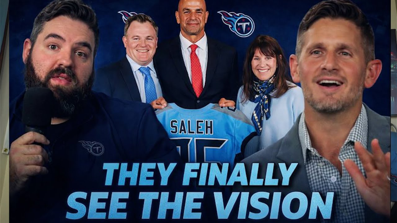 Фанатка команды Tennessee Titans в восторге от обсуждения будущего Titans в прямом эфире NFL Live.