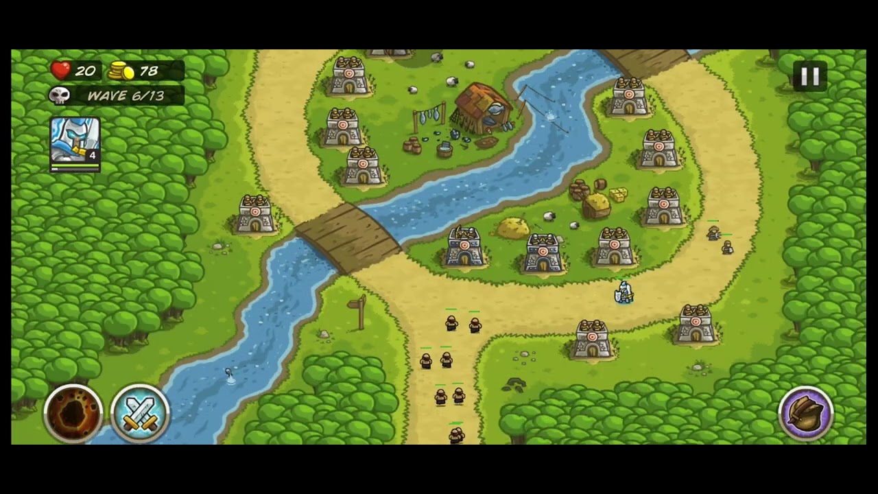Kingdom Rush : Level 4: Twin River Pass ( Difficulty: Veteran ) 