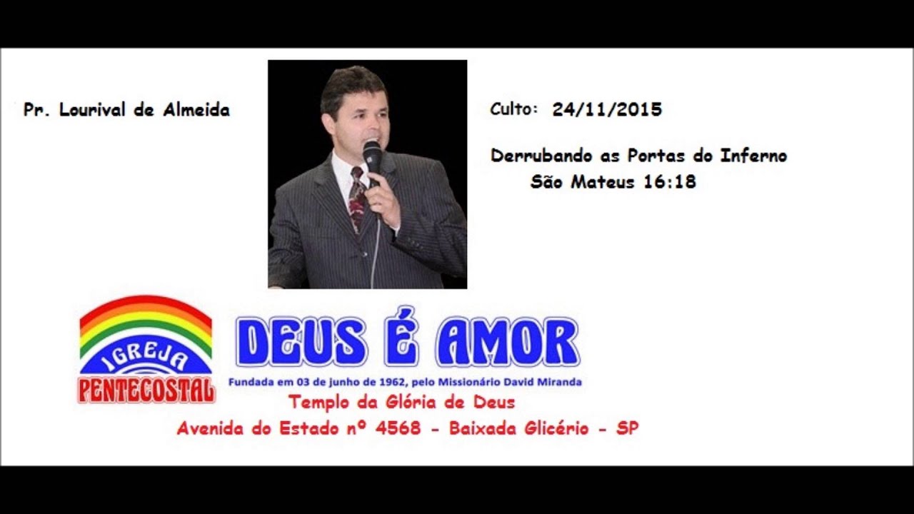 Pr. Lourival de Almeida 'Derrubando as portas do Inferno' (Áudio) [HD]