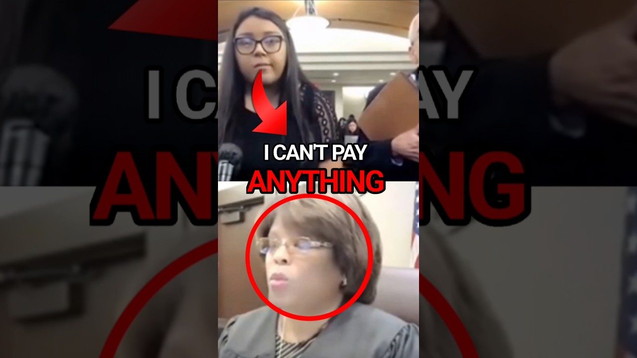 Defendant Refuse to pay restitution #courtroomclips