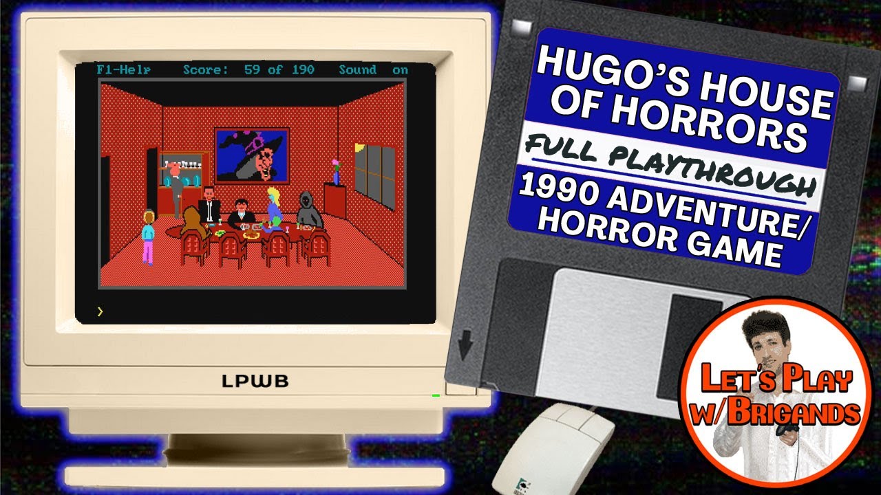 Hugo's House of Horrors | 1990 DOS Game | Full Playthrough