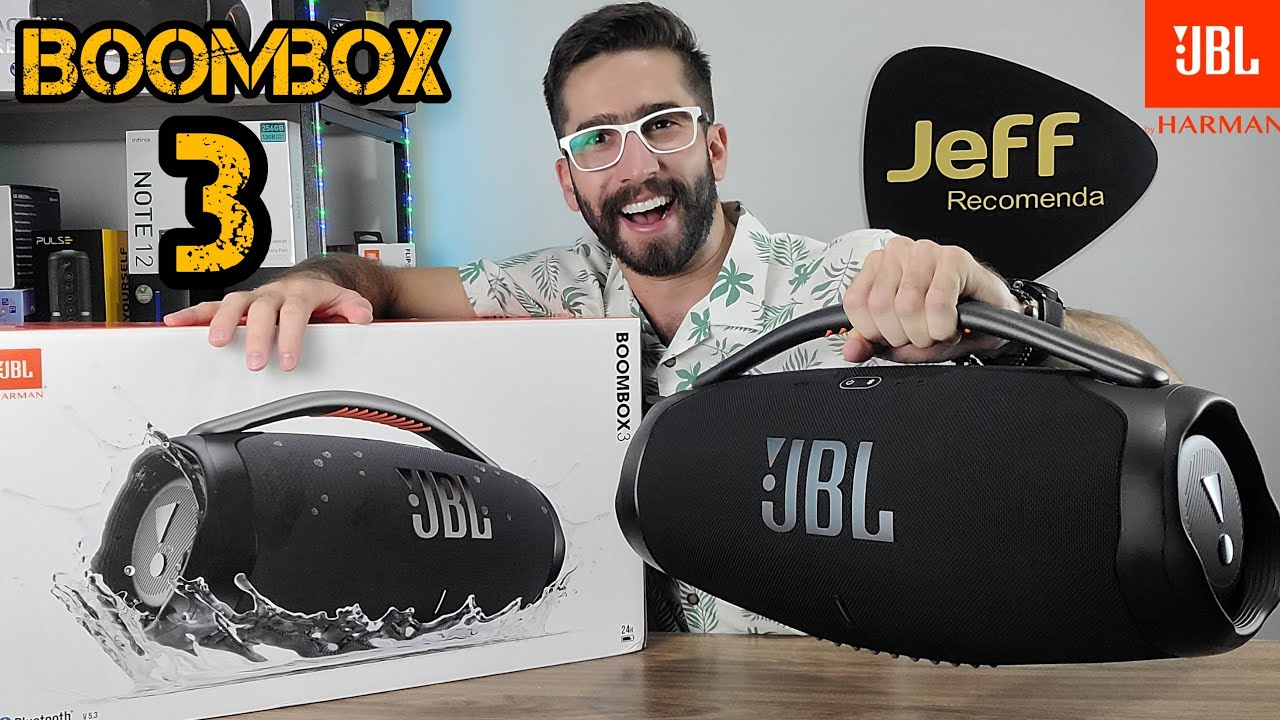 JBL BOOMBOX 3: A evolução EXTRAORDINÁRIA! (Unboxing PT-BR)