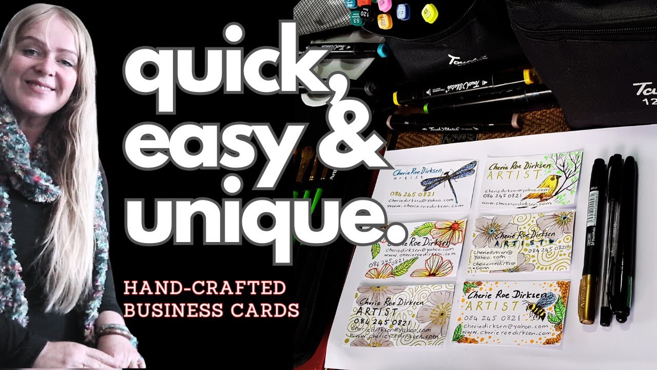 Elevate Your Brand With HANDMADE Artist Business Cards
