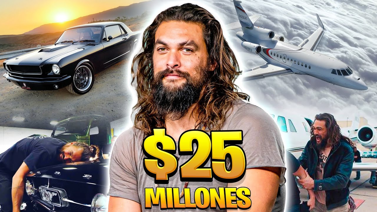 Así es la vida lujosa de Jason Momoa | Coches, Mansiones, Yates, Relojes, Fortuna...