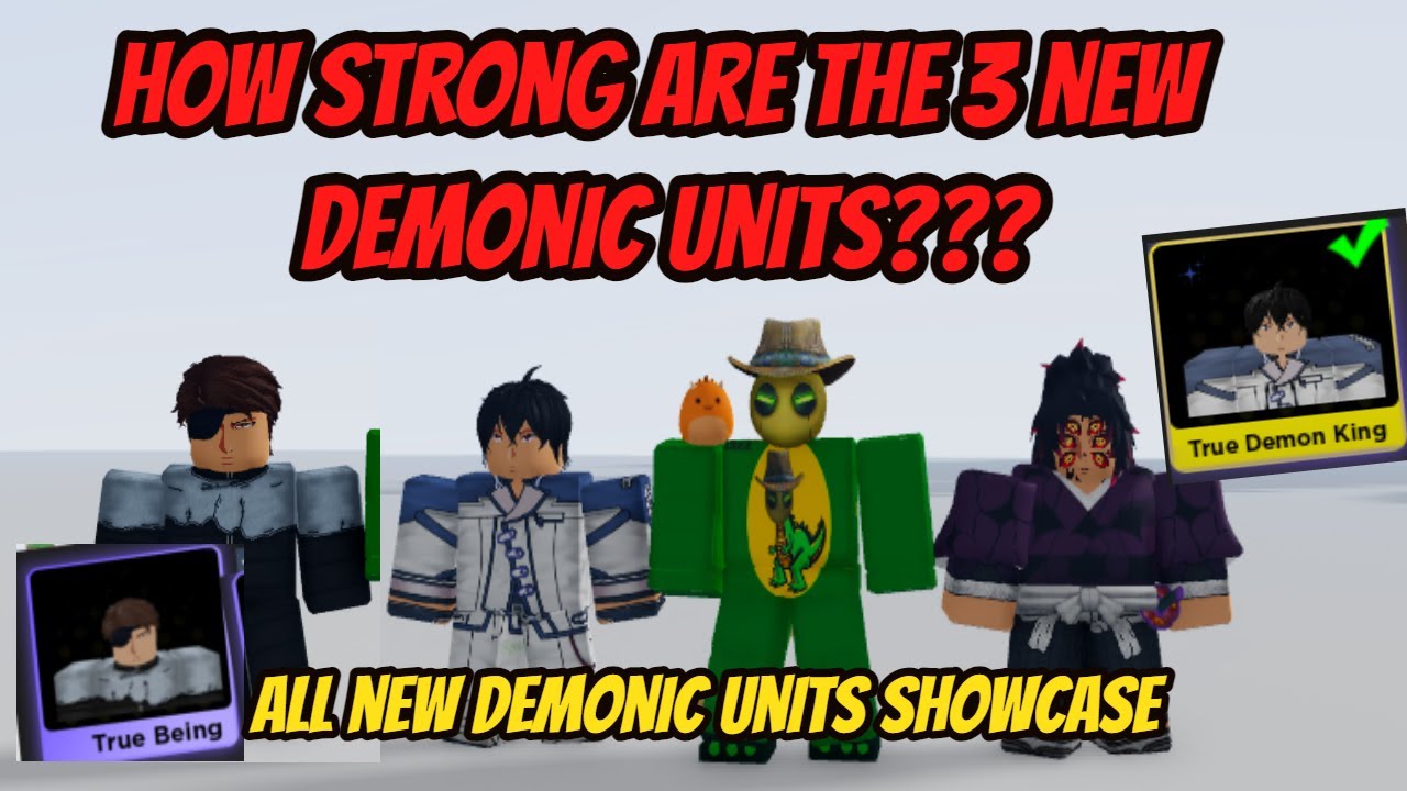 All 3 new Demonic Units Showcase !!! How strong are the new Demonic Units??? - Anime Fighters