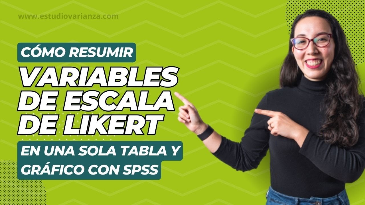 C&oacute;mo RESUMIR muchas VARIABLES de escala LIKERT en UNA SOLA tabla y gr&aacute;fico en SPSS
