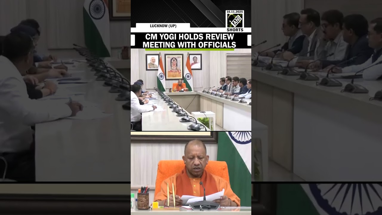 UP CM Yogi Adityanath holds review meeting with officials on development works of Sambhal