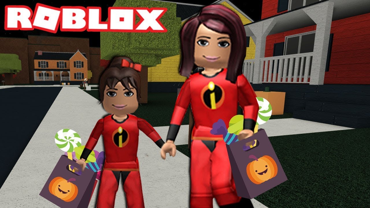 TAKING MY DAUGHTER TRICK OR TREATING on HALLOWEEN | Roblox Roleplay | Bloxburg Family