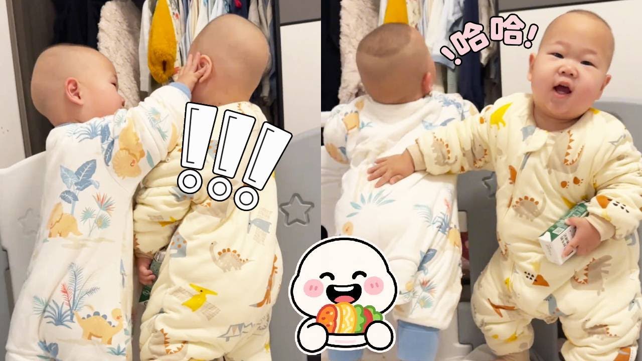 【超萌双胞胎】双胞胎上一秒笑嘻嘻，下一秒就开启