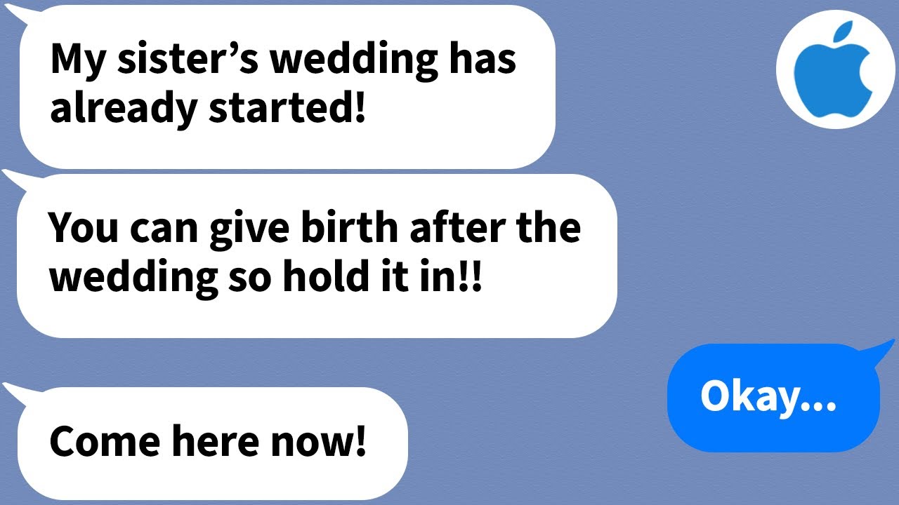 【Apple】 My husband yelled at me for not attending his sister’s wedding but I was in labor