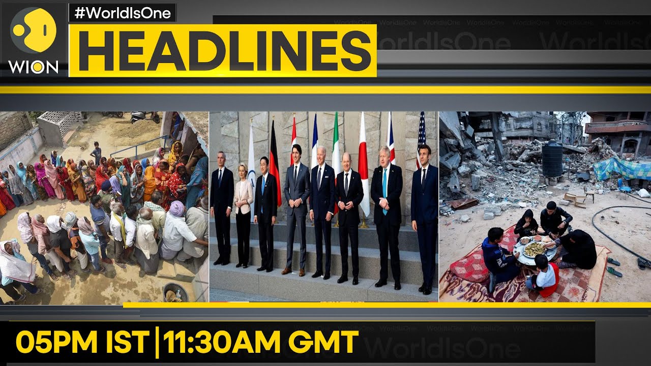 India Elections: Phase 6 voting underway | Italy to resume UNRWA funding | WION Headlines