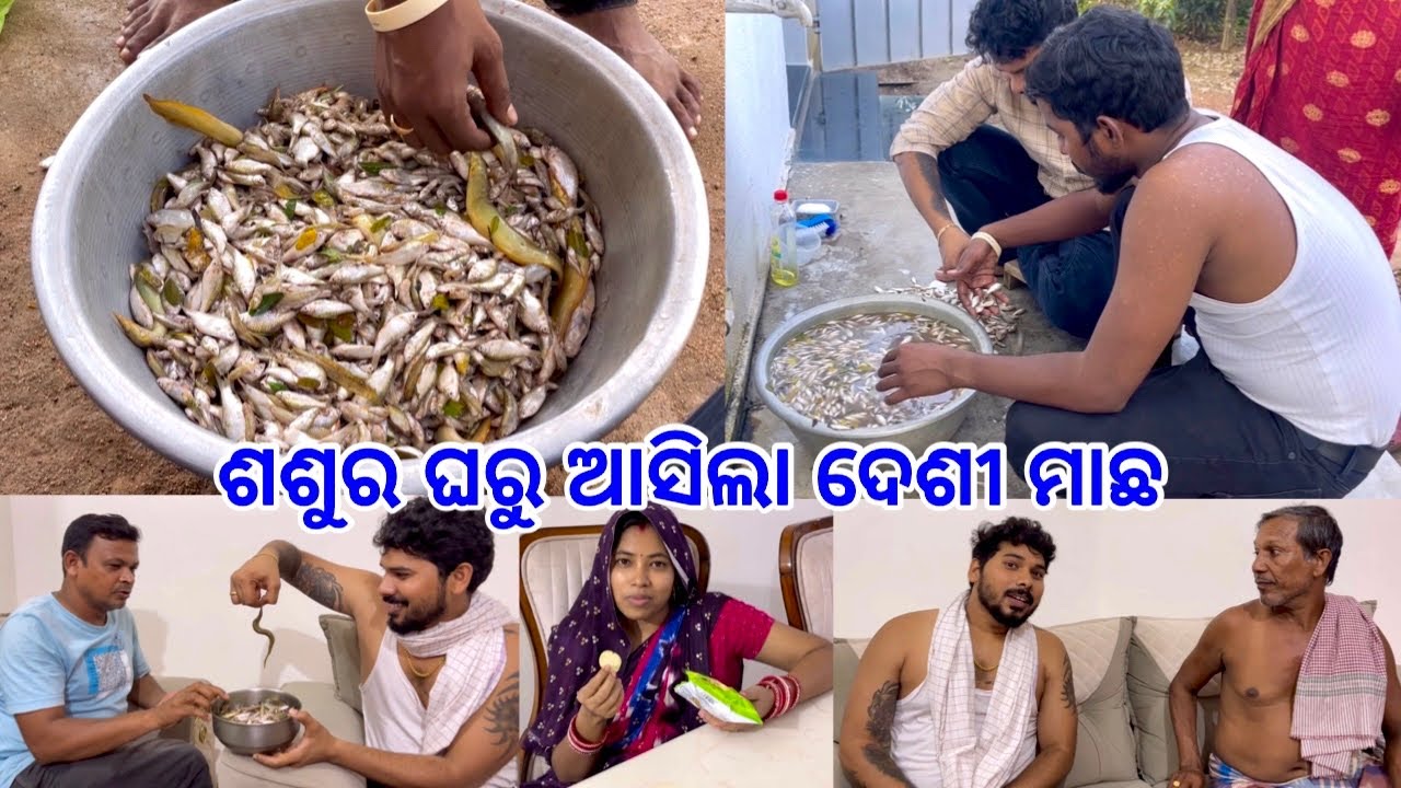 ଶଶୁର ଘରୁ ଆସିଲା ଦେଶୀ ମାଛ ଆଜି Dinner ରେ ଖାଲି ମାଛ ଆଉ କିଛି ନାହିଁ 😋ଖା କେତେ ଖାଉଛ 