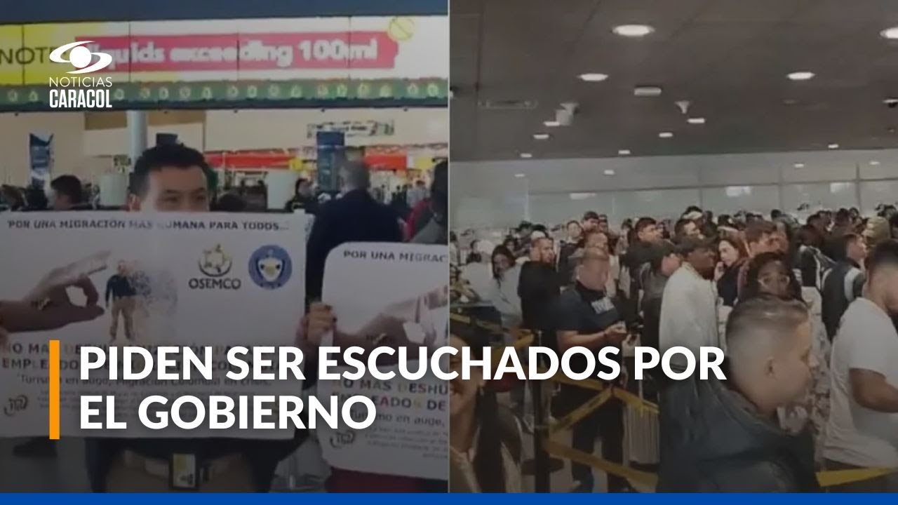 Así avanza el plan tortuga de sindicatos de Migración Colombia en las terminales aéreas del país