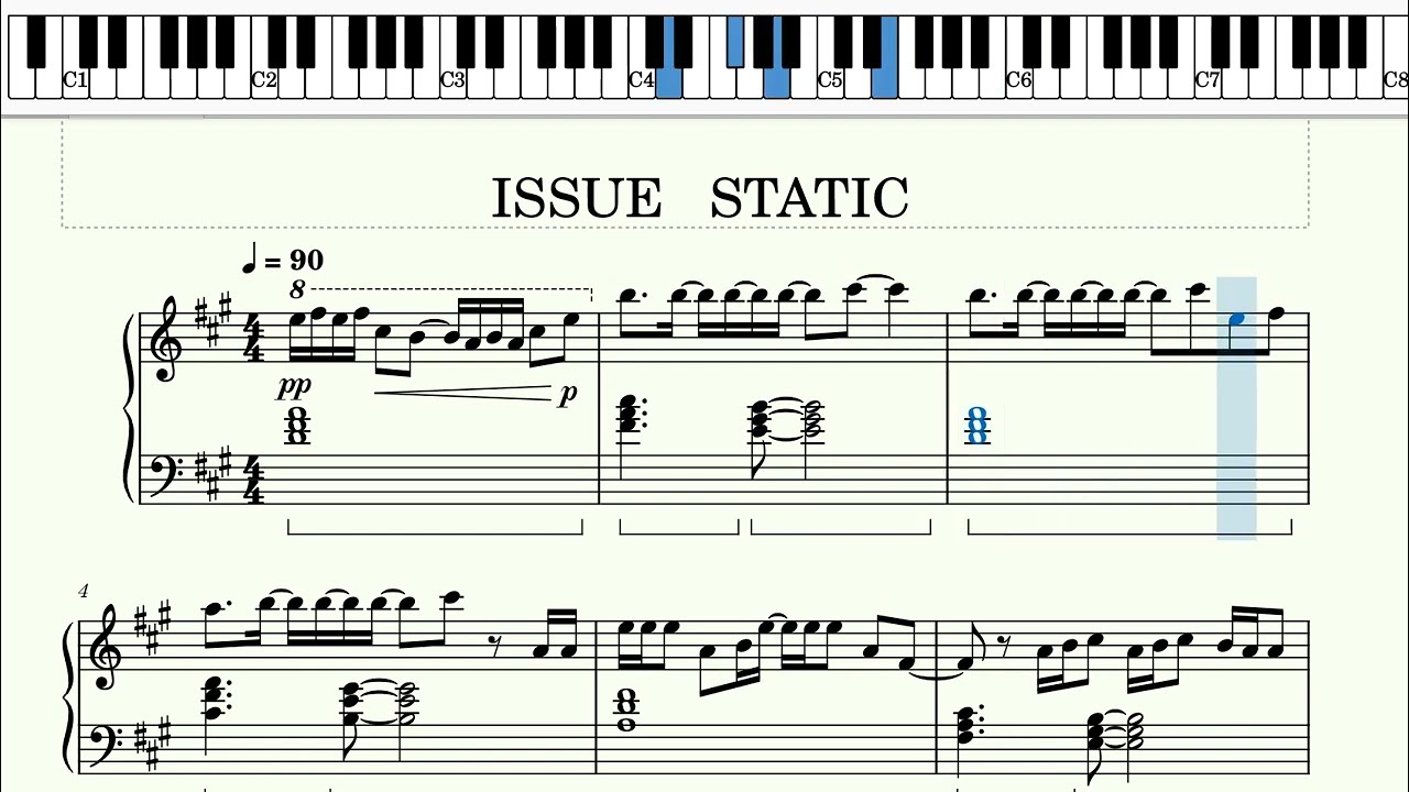 IS:SUE 【STATIC】piano cover