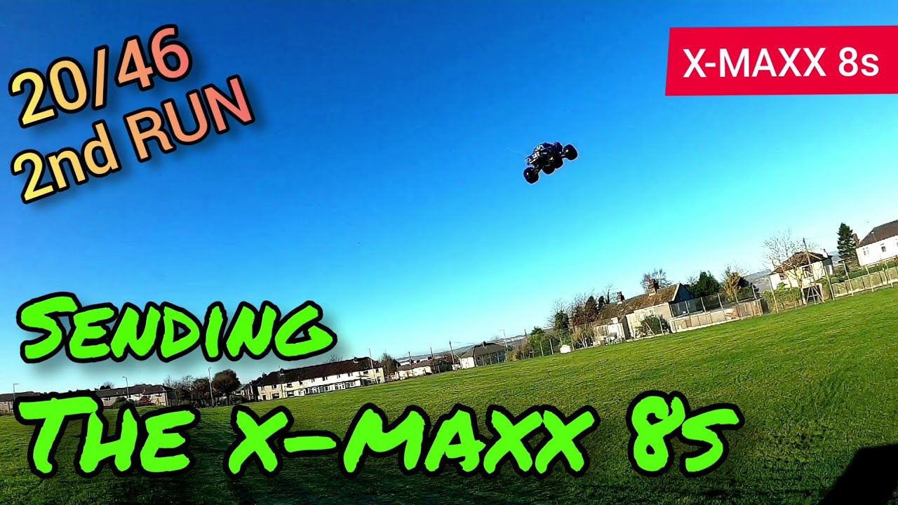 Traxxas X-MAXX 8s RAMP bash - 2nd run with 20/46 gearing on stock electronics.