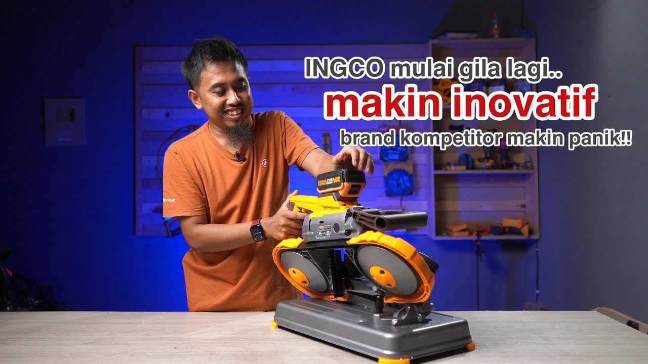 kerenn.. akhirnya ingco masukin cordless metal bandsaw - INGCO CBSLI20127 CORDLESS BANDSAW 5