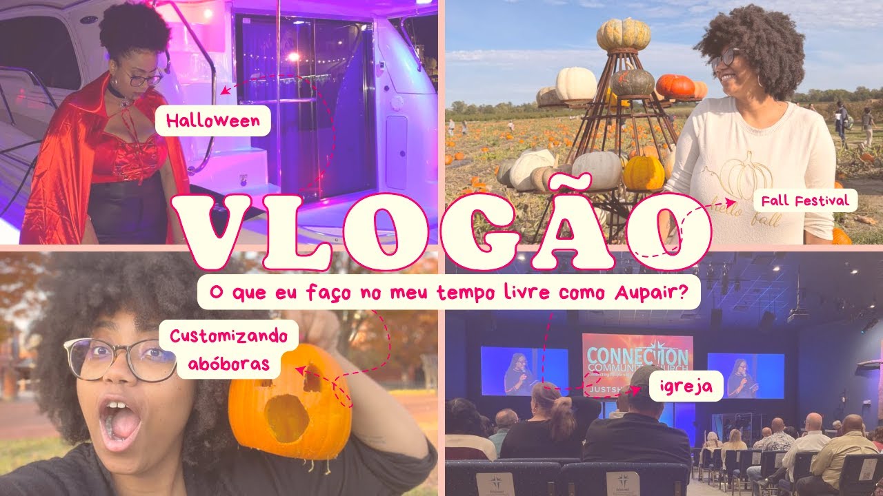 VLOGÃO DE OUTUBRO: Como eu aproveito meu tempo livre sendo Au Pair nos EUA!
