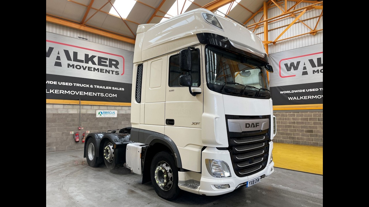 New In Stocklist For Sale: DAF XF106 530 SUPERSPACE *EURO 6* 6X2 TRACTOR UNIT – 2018 – YX18 OSW
