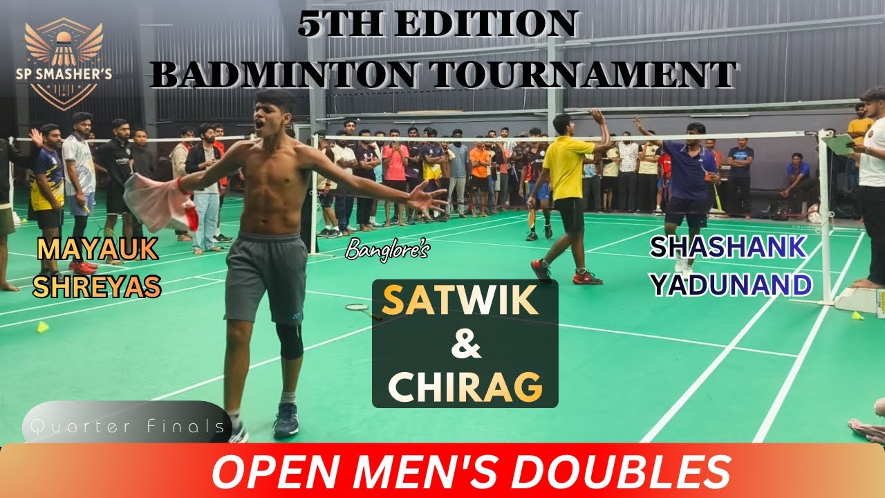 🔥 Unbelievable Comeback! | Mayauk & Shreyas vs Shashank & Yadunand | Quarter Finals 🏸 SP SMASHERS