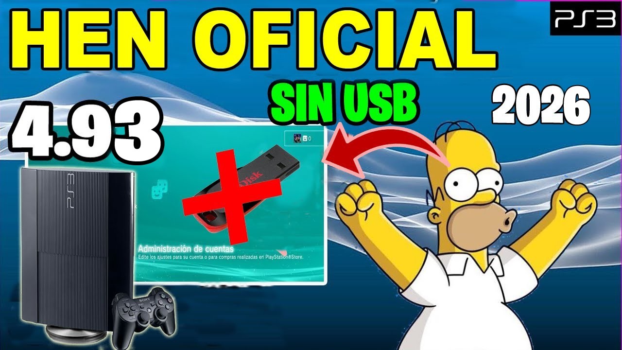 INSTALAR HEN 4.93👉GUIA 2026 PS3 para NOVATOS SIN USB😱