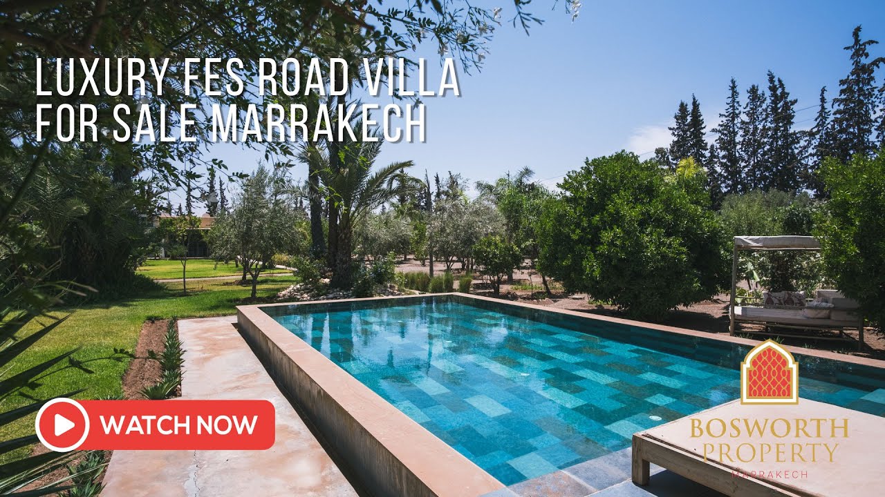 Luxury Fes Road Villa For Sale Marrakech