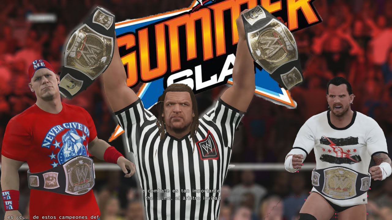 WWE 2K15 Gameplay en PS4 - Referí Especial Triple H - Final inesperado!