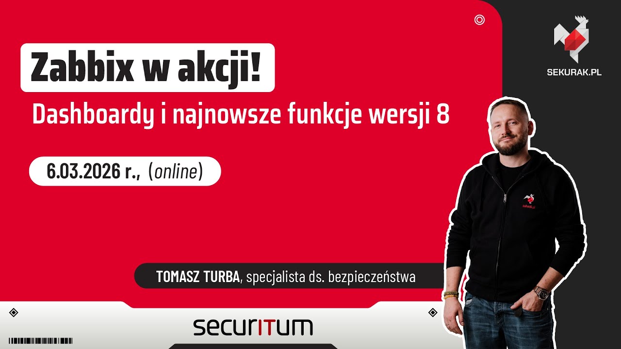 Zabbix w akcji! Dashboardy i najnowsze funkcje wersji 8 (sesja wieczorna)
