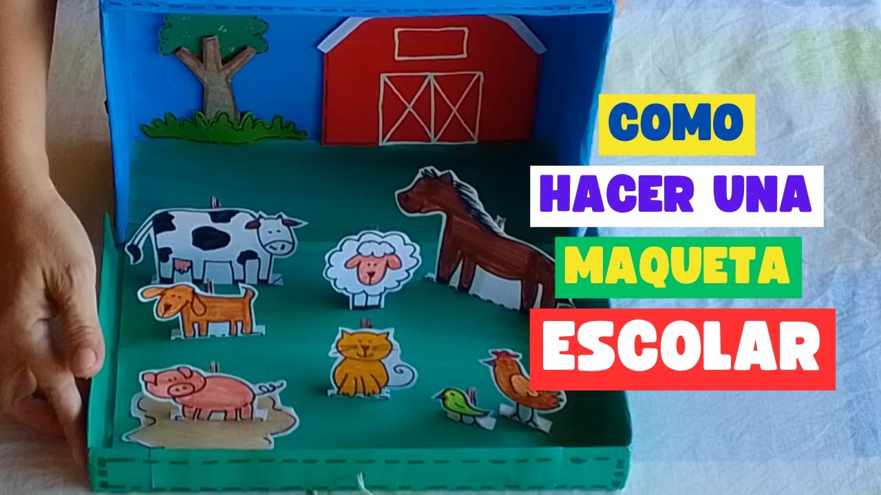 Maqueta ESCOLAR de animales domésticos