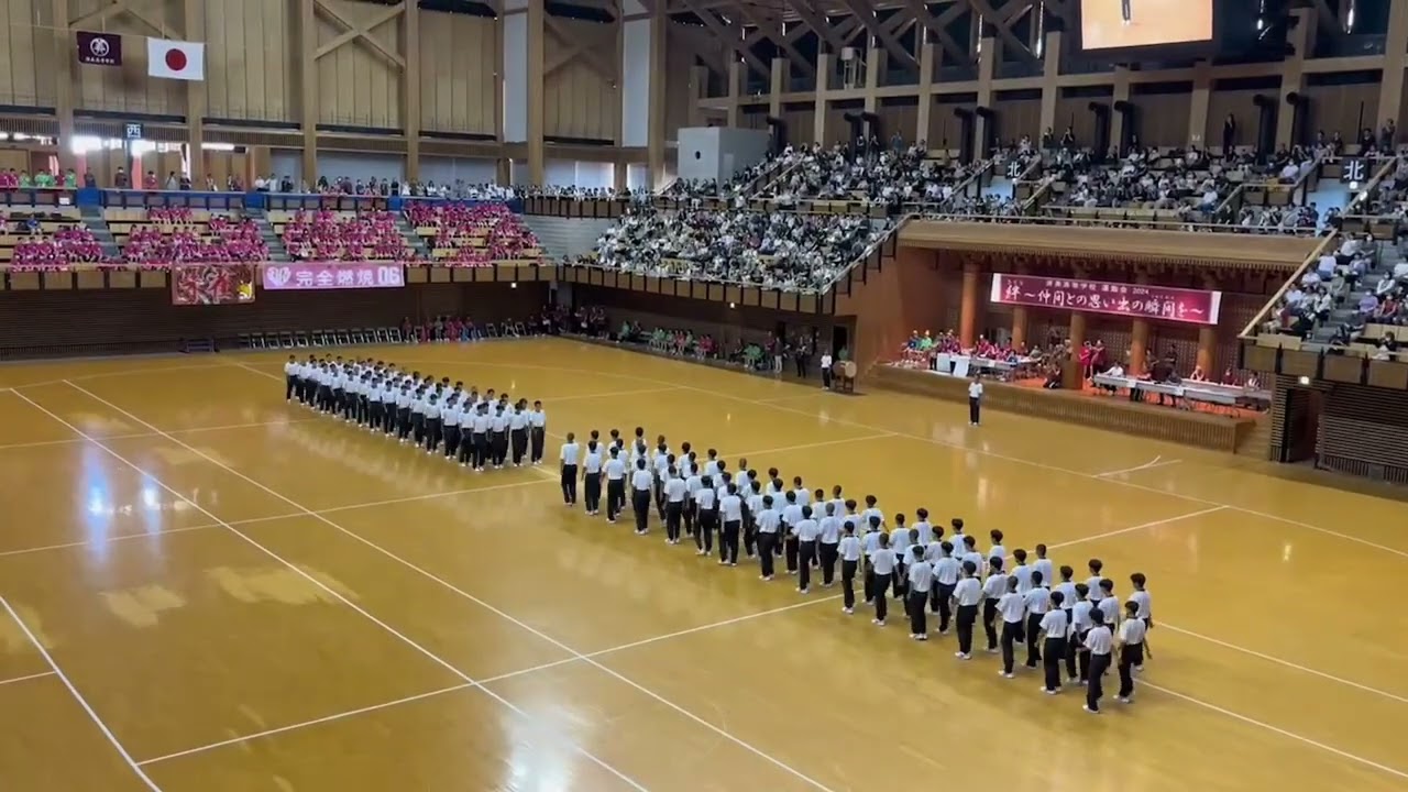 済美高等学校　2024運動会　プログラム18番　「たかが集団行動　されど集団行動」