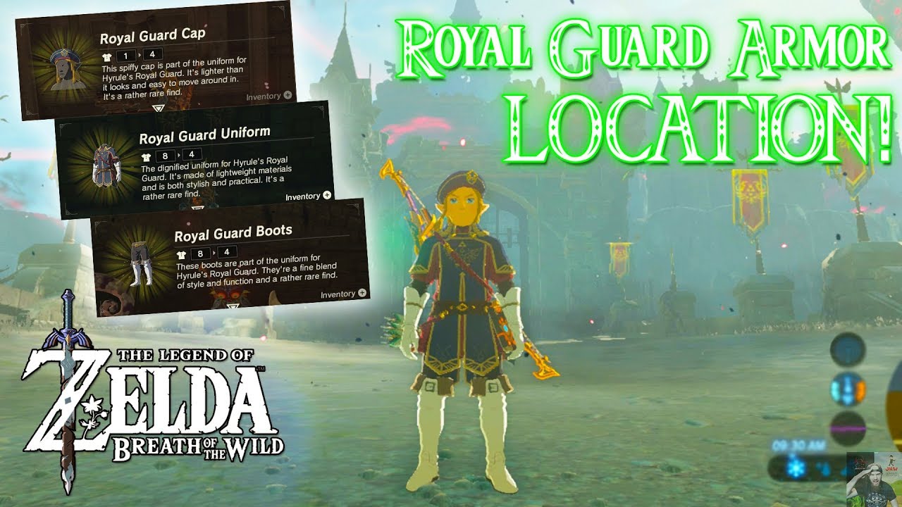 Расположение комплекта доспехов Королевской гвардии! &mdash; Zelda Breath of the Wild &laquo;Баллада о чемпио...