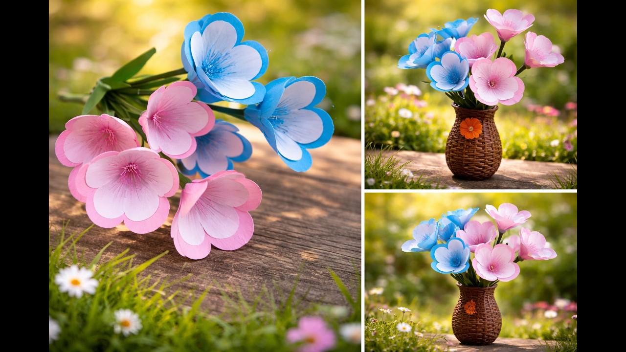 How to Make Beautiful Paper Flowers at Home