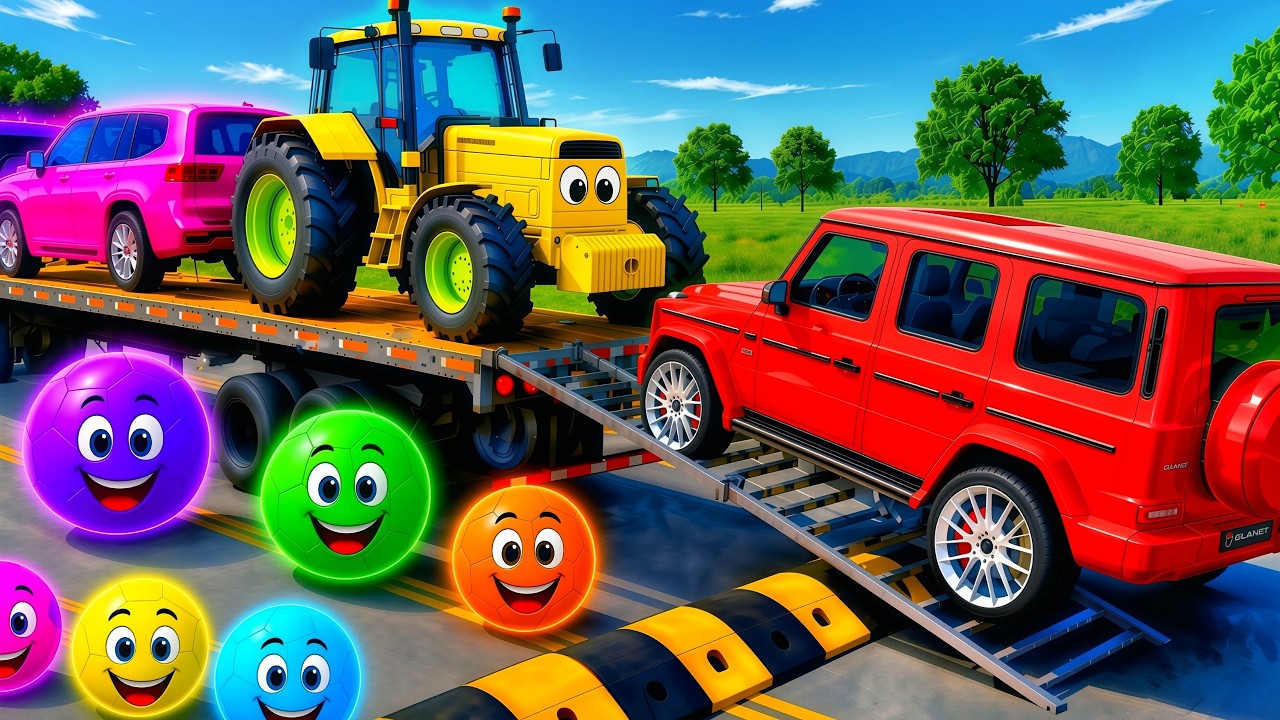 Flatbed Truck McQueen Transportation with Truck Pothole vs Car #41 BeamNG Drive