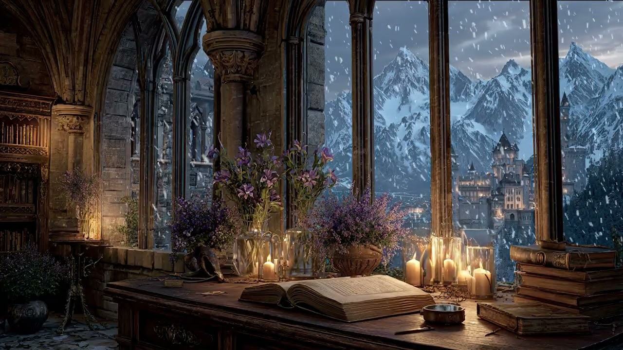 Warm Winter Night Wrapped in Warmth While Winter Rests Outside | Soothing Sounds for Sleep