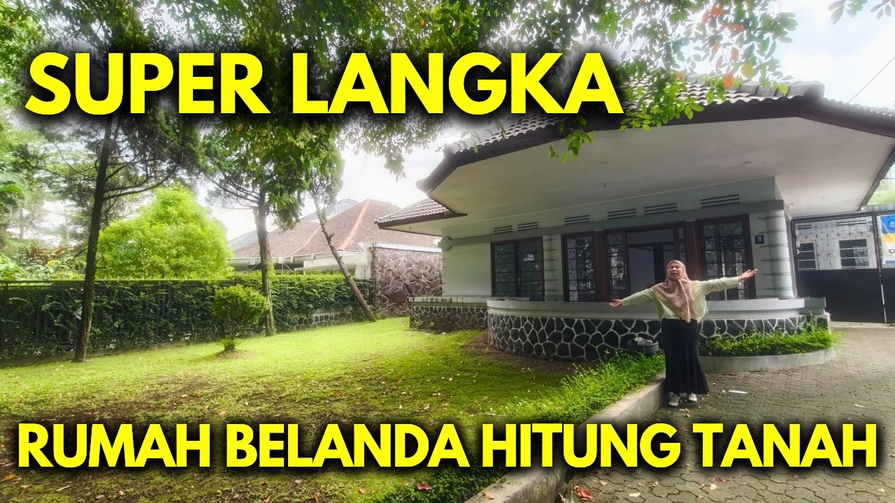 RUMAH BELANDA HITUNG TANAH! SUPER LANGKA Dekat Gedung Sate Bandung | LT 843m² Ring 1