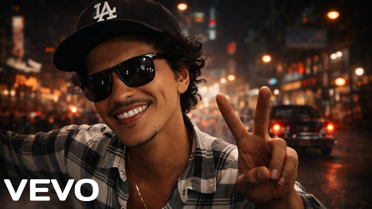 Bruno Mars - Midnight On Vinyl ( Official Lyric Video ) 