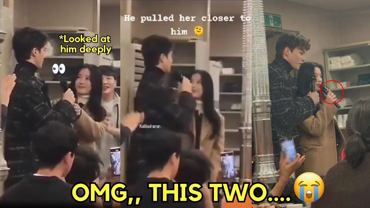 The way Kangie pulled Yoojung closer to him & the way she is looking at him with her honey eyes 😭