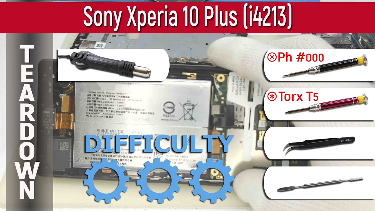 Как разобрать 📱 Sony Xperia 10 Plus i4213 Разборка и ремонт
