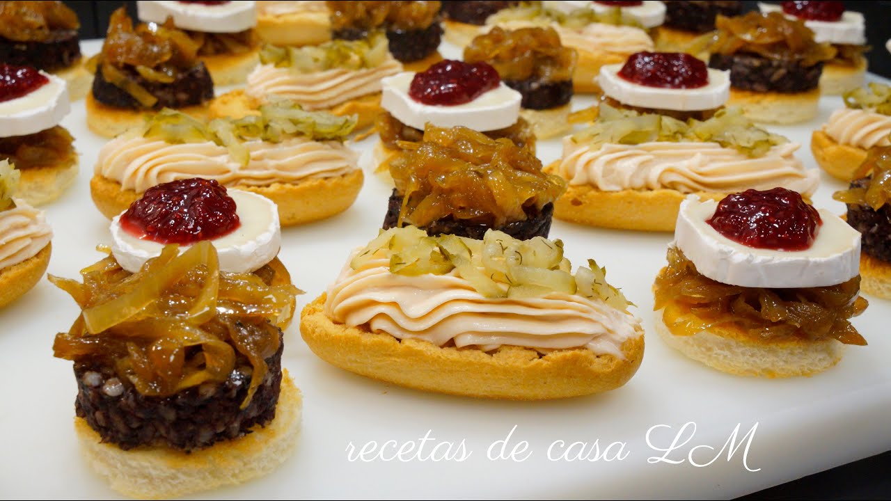 CANAPÉS DE FIESTA FÁCILES Y RÁPIDOS / CANAPÉS PARA NAVIDAD Y FIN DE AÑO