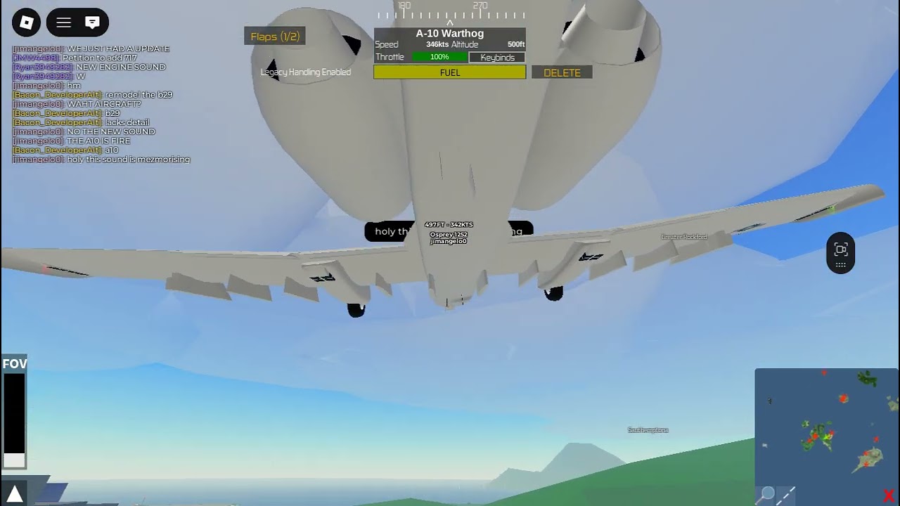 playing the new update of ptfs